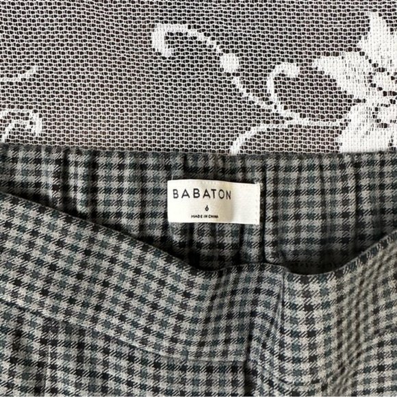 Aritzia Babaton Conan Check Pant Houndstooth Plaid Trouser size 6 - Picture 5 of 6